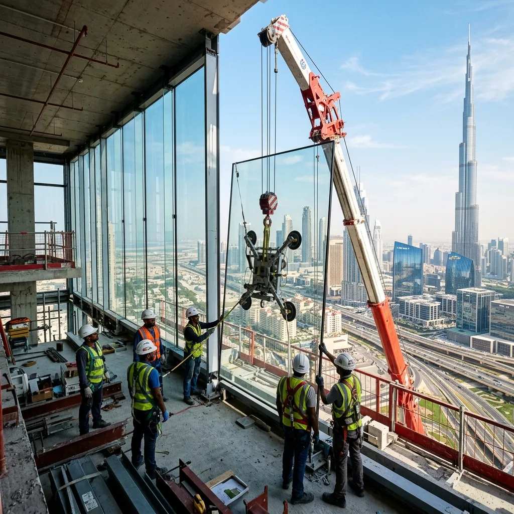 GLASS & ALUMINIUM WORKS - Turnkey Contracting by Zarco Star Building Contracting L.L.C